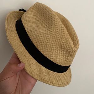 Charlotte Russe Straw Fedora Hat